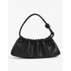 £495 Bag Purse de Hombro Nanushka Black Valerie Acanalado Leather Sintético Nudo