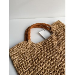 Handbag Woven de Paja Mediano Bohemio Étnico Playa Natural Compras