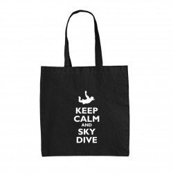 Keep Calm and Sky Dive - Handbag de Canvas - Paracaidismo