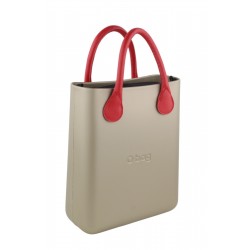 Chic Women's bag Brown Gold Inner bag Square Tote Handles