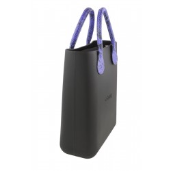 Chic Women's bag Black Purple Inner bag Double Handle Square Tote