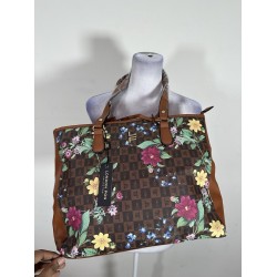 Handbag Women's Leather Estampado Floral Color Brown
