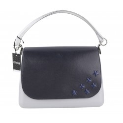 Glam Women's Bag Gray Stars Handle Closure Crossbody