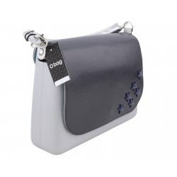 Glam Women's Bag Gray Stars Handle Closure Crossbody