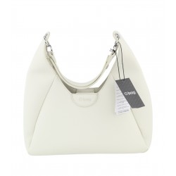 Ginevra Women's Bag White Magnetic Closure Lining Hobo Crossbody