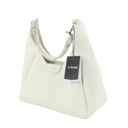 Ginevra Women's Bag White Magnetic Closure Lining Hobo Crossbody