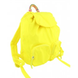 Back Lolos Graz Women's Drawstring Bag Rucksack Neon Yellow