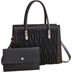 Conjunto de Bag de Leather para Women's Shoulder Bag Crossbody Bag Purse Mensajero Bag Purse