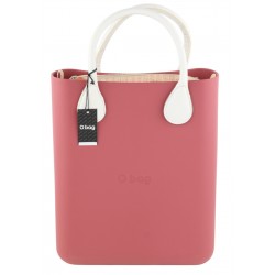 Chic Women's Bag Pink Twin Handles Inner Pouch Mini Square Tote Casual