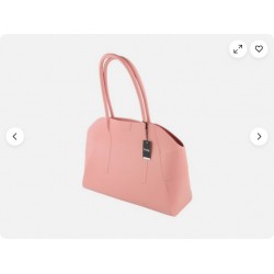 Unique Women's Bag Pink Textured Silicone Waterproof Double Handle