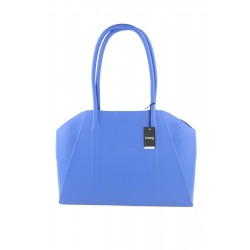 Unique Women's Bag Mid Blue Textured Silicone Waterproof Double Handle