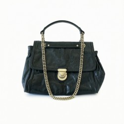 Black Goat Leather Purse