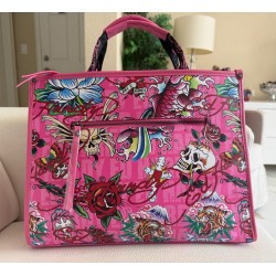 Tote Bag Skull Rhinestone Tattoo Design Detachable Strap Zip Women's