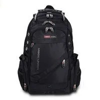 Men's Travel Bag Man Backpack Polyester Bags Waterproof Shoulder Bags Computer Packsack School Backpacks Color Black