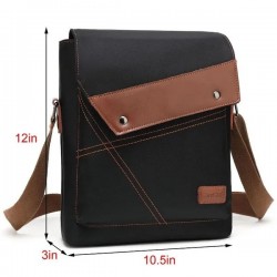 6 Inch Small Messenger Bag for Men's Boy Water-resistant Nylon Vertical Travel Crossbody Bag Shoulder Bag