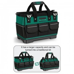 18/20/23in Large Capacity Tool Storage Bag Tool Bag with Adjustable Shoulder Straps for Man
