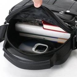 Men's bag Shoulder bag men's vertical business oblique bag Satchel leather bag men's fashion high-end small Satchel