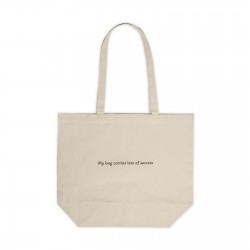 What is inside, Stays inside Bag de compras de Canvas Bag mensaje secreto