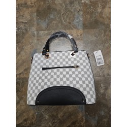 By Mia K. Handbag Strap y Purse a Juego White y Black