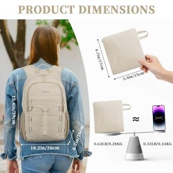 Hiking Backpack for Women's Men, 15L Lightweight Packable Backpack for Trip, Water Resistant Small Travel Backpacks, Foldable daypack for