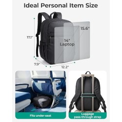 Backpack for Women's, Travel Backpack with Large Side Pocket, 15. 6 Inch Work College Backpack Purse, Waterproof Business Teacher Laptop