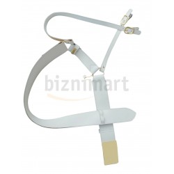 Regiment Officer Baldric Highland Sword Belt In White Leather