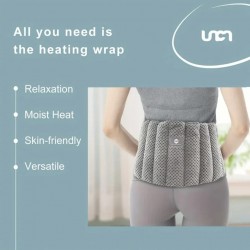 certifiedMicrowave Heating Pad Wheat Bag With Adjustable Strap, Large Heat Pack For Lower Back AbdomenWaist Neck ShoulderMenstrual Cramps