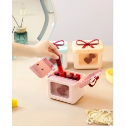 Household Desktop Plastic Makeup Organizer Lipstick Storage Box and Holder for Gift