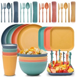 Popular Daily Necessities for Soup Bowl Combination Set Household Portable Knife Fork Spoon Chopsticks Tableware Classic
