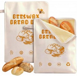 Partner Cotton Beeswax Bread Bags Reusable Easy To Clean Organic Linen Sourdough Storage Logo 20%