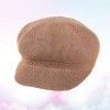 Beret Hat Breathable Cotton Mesh Cap Wide Brim Visor Cap for Fashion Events