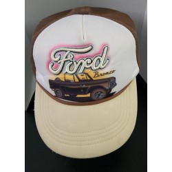 Retro Design Ford Bronco Snapback trucker Hat Mesh-Back