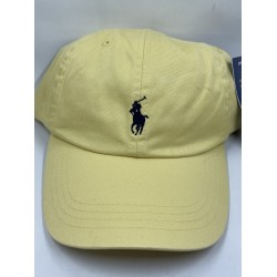 New Polo Ralph Lauren Yellow Chino Cap Pony Logo Adjustable Hat