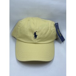 New Polo Ralph Lauren Yellow Chino Cap Pony Logo Adjustable Hat