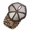 Leopard Print Hat Mens Baseball Cap Breathable Mesh Sports for Women