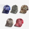 Leopard Print Hat Mens Baseball Cap Breathable Mesh Sports for Women