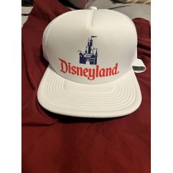 land vintage White Mesh Snapback Trucker Hat - One Size