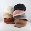 Breathable Beret Hat Cotton Mesh Wide Brim Visor Cap for Women