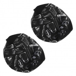 2pcs Chef Beret Hat Breathable Chef Kitchen Hat Cook Catering Caps Waiter Caps