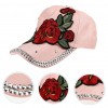 Fashion Rhinestone Hat Baseball Peaked Caps Outdoor Sun Hat for Women Girls