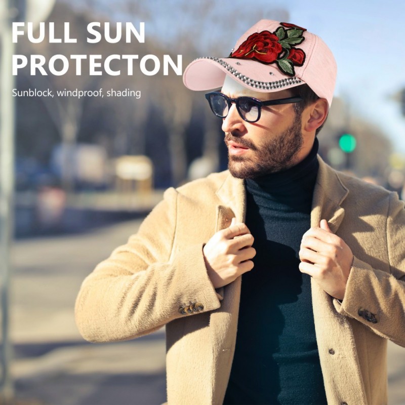 Fashion Rhinestone Hat Baseball Peaked Caps Outdoor Sun Hat for Women Girls