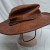 Hat de Cowboy Occidental Rústico Outback Aussie Rancher De Colección Para Men Cuero Marrón