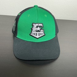 Melonwear Slytherin Hat Unisex OS Green Black Snapback Snake Crest