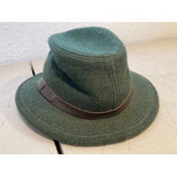 Vintage C. C. Filson Co Seattle Wool Forest Green Mackinaw Fedora Ranger Hat L