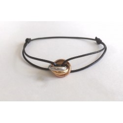 TRINITY Bracelet - 3 Ring Cord Bracelet