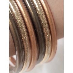 Set of 6 Buddhist Rush Style Caramel Salted Butter Fancy Bracelets