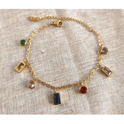 Women's Gold Stainless Steel Adjustable Bracelet