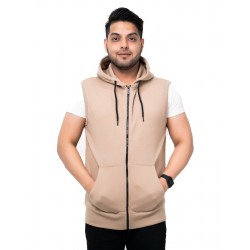 New Men's S veless Hoodie Zip Up Hooded Sweatshirt Top Gilet F ce Jacket