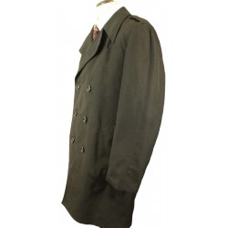 Vintage Black Jupiter Mens Medium Double Breasted Trench coat Rain mac Coat