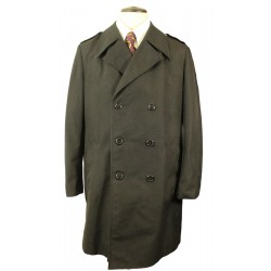 Vintage Black Jupiter Mens Medium Double Breasted Trench coat Rain mac Coat